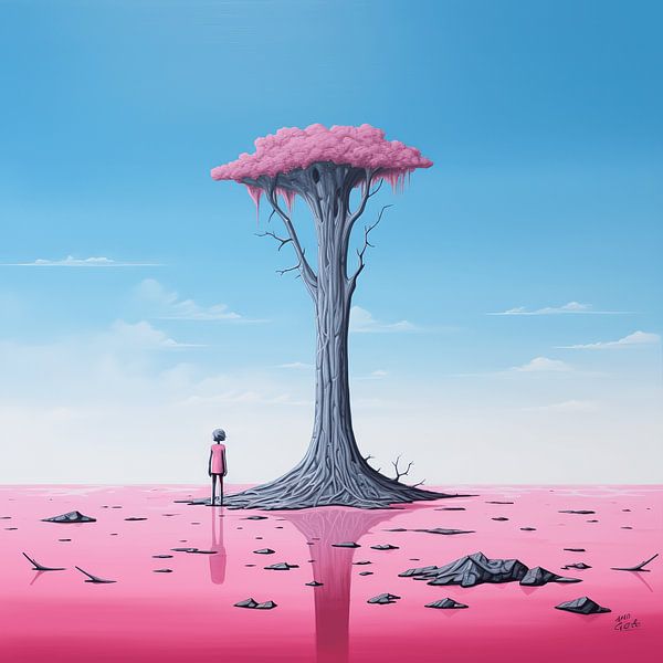 Träumen von einer rosa Welt von Art Lovers