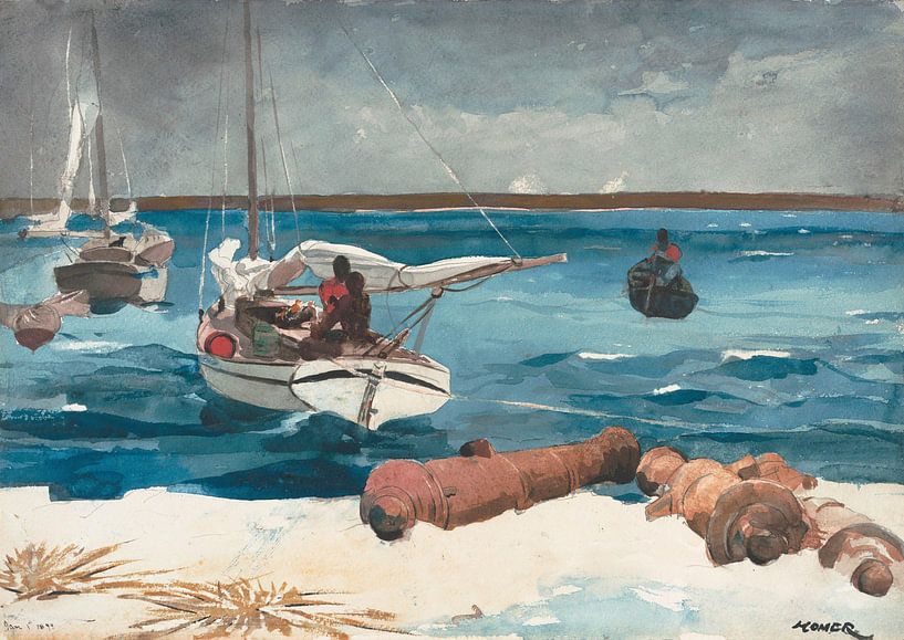 Winslow Homer-Nassau. by finemasterpiece