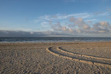 Het prachtige brede strand bij de Cocksdorp op Texel van Yeltree Fotografie