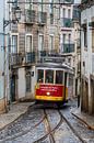 Tram 28 in old Alfama street by Sander Groenendijk thumbnail