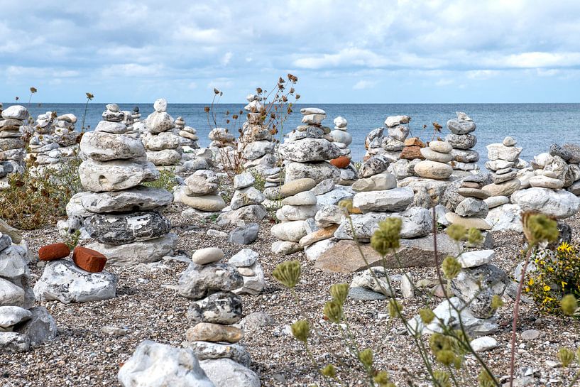 steenmannetjes aan de kust van Denemarken von Hanneke Luit