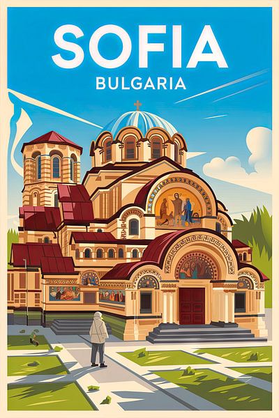 Sofia, Bulgarien. von Poster Art Shop