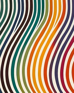 Colourful Flow : Abstraction rétro-futuriste