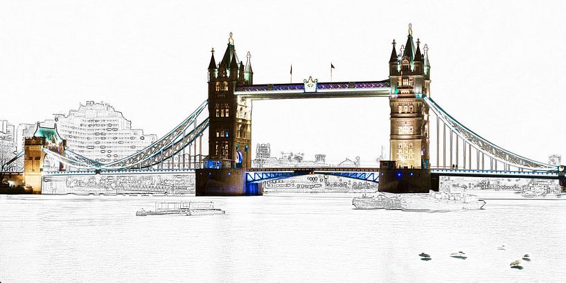 thames with bird by Stefan Havadi-Nagy