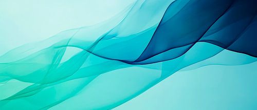 Gentle waves in blue and green