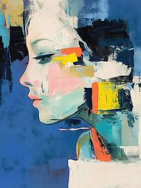 Abstract Portrait of a Woman by Eye catching paintings