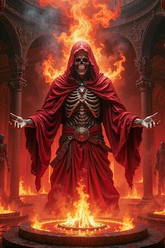 DIABRITUS - Magere Hein bij een duivels ritueel van INFERAURUM