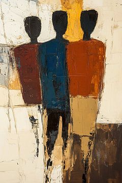 Abstracte Figuren van Kunst Kriebels