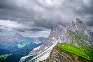 Seceda-Felsen in den Dolomiten