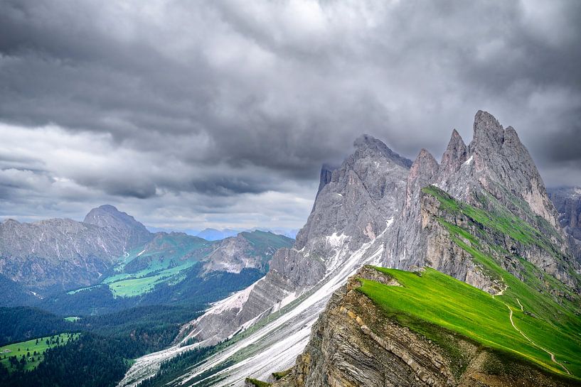 Seceda-Felsen in den Dolomiten von Sjoerd van der Wal Fotografie