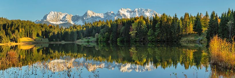 Geroldsee and Karwendel mountains at sunset by Markus Lange