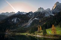 Landschaft am Ufer des Vorderen Gosausee