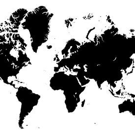 The world in two thousand and twenty-two (black) by Marcel Kerdijk