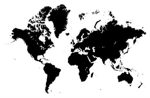 The world in two thousand and twenty-two (black) by Marcel Kerdijk