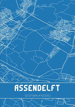 Blueprint | Map | Assendelft (North Holland) by Rezona