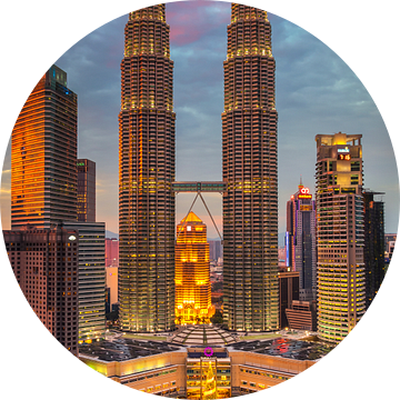 Petronas Twin Towers, Kuala Lumpur, Maleisië van Adelheid Smitt