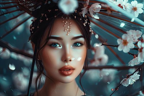 schilderachtig Japan Geisha