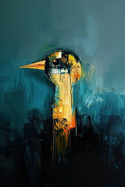 Bird Abstract | Portrait by Abstract Painting