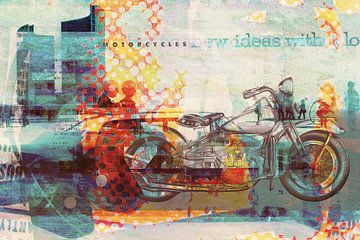 Abstract automotive - Indian bike van Joost Hogervorst