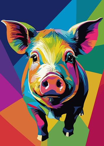 Saddleback Varken Pop Art