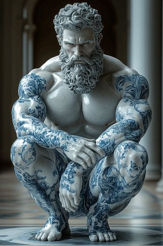 Mannelijke perfectie in steen gegoten