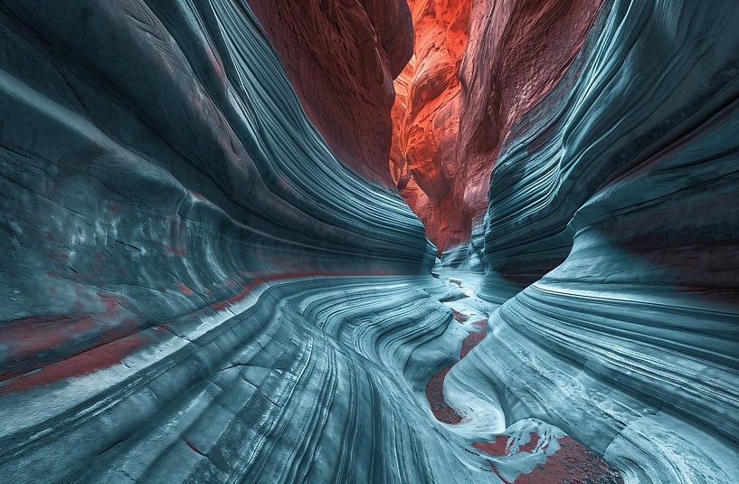 Wandelen in de canyon van fernlichtsicht