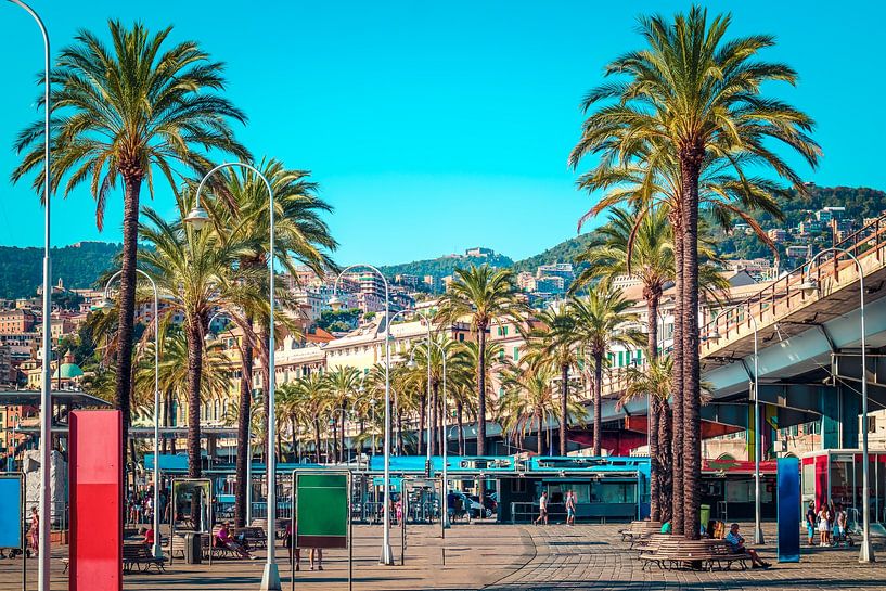 Genoa with sunset by Mustafa Kurnaz