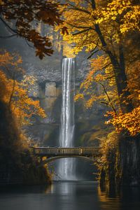 Wasserfall im Herbst