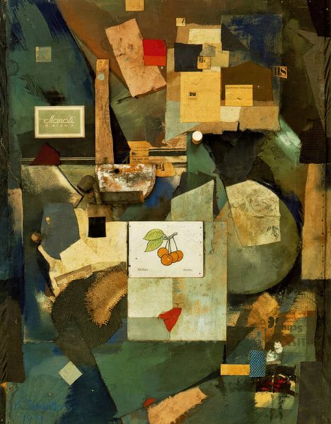 Merz Bild 32A (Das Kirschenbild) - Kurt Schwitters von Accessible Art