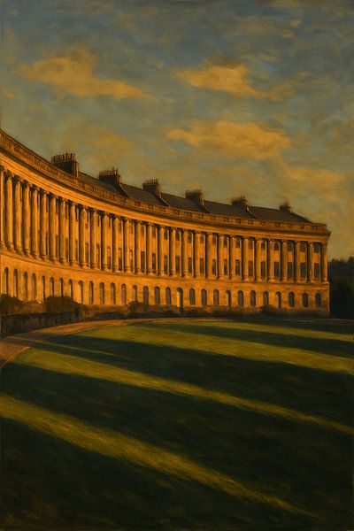 Zonovergoten Royal Crescent - De gouden sereniteit van Bath van Travel Shop