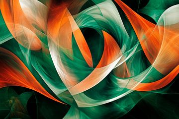 Abstract colours in a harmonious flow by Poster Art Shop