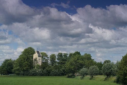 Vergezicht op een dorp
