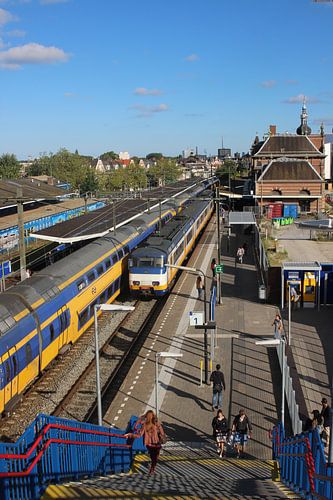 Oude station Delft, treinen von Anita Bastienne van den Berg