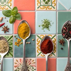 Glazen Achterwand voor Keuken | Keuken Decoratie | Keuken Achterwand Plaat Tegel Glas van AiArtLand