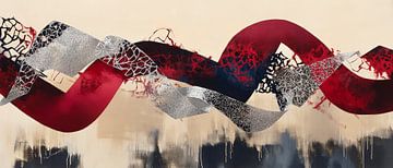 Gekleurde golven en gestructureerde patronen