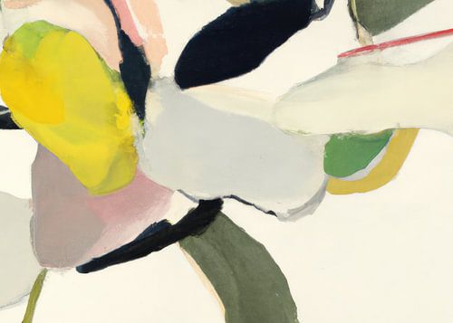 Abstrait botanique dans les tons de la terre