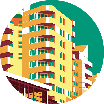 Kreuzberg, KottbusserTor, Berlin van Remko Heemskerk