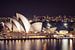 Opera House in the spotlights, Sydney, Australië van Sven Wildschut