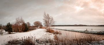 Silence hivernal aux premières lueurs du soleil sur Cynthia Verbruggen