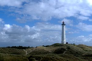 Ronde vuurtoren in Denemarken