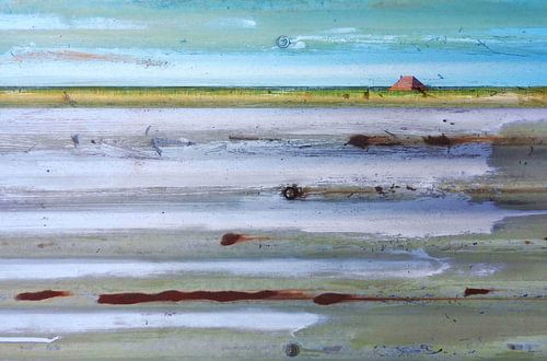 Dutch landscape on the isle of Terschelling by Ger Veuger