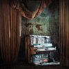 Abandoned Piano on Stage. by Roman Robroek - Photos of Abandoned Buildings