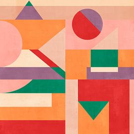 Moderne geometrische kleurvlakken van Georgia Chagas