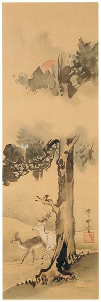 Kawanabe Kyōsai - Three Shrines by Peter Balan