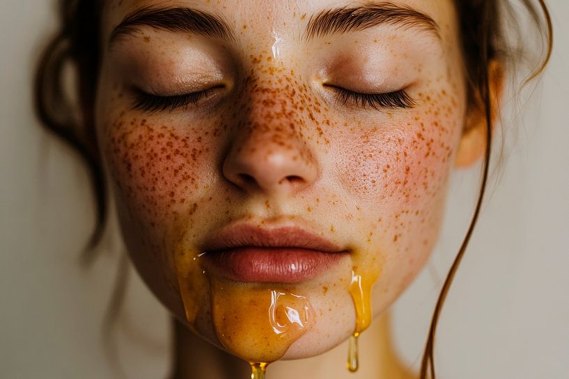 Natürliche Schönheit mit Honigmaske von Poster Art Shop