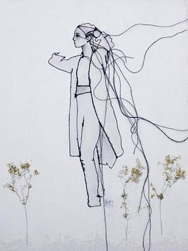 'Field Of Flowers' van Kim Rijntjes