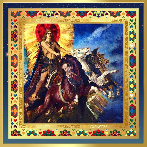 S.F. Zweite überarbeitete Fassung von Der Wagen des Apollo oder Phoebus Apollo von Gustave Moreau