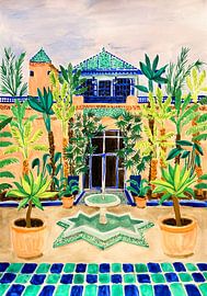 Marokkaanse binnenplaats-oase van Karen Menzenbach