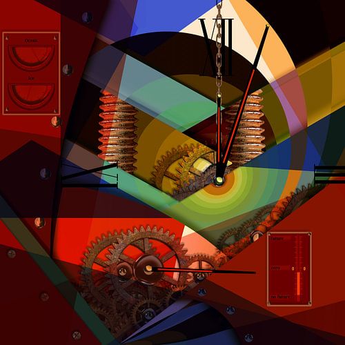 Mensen toekomstige klok