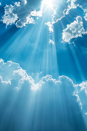 Heavenly Clouds with Radiant Sunlight by Heaven Arts by Robby Ranzijn
